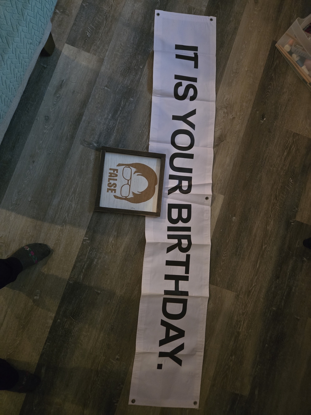 The Office Birthday Banner And Dwight False Wooden Sign